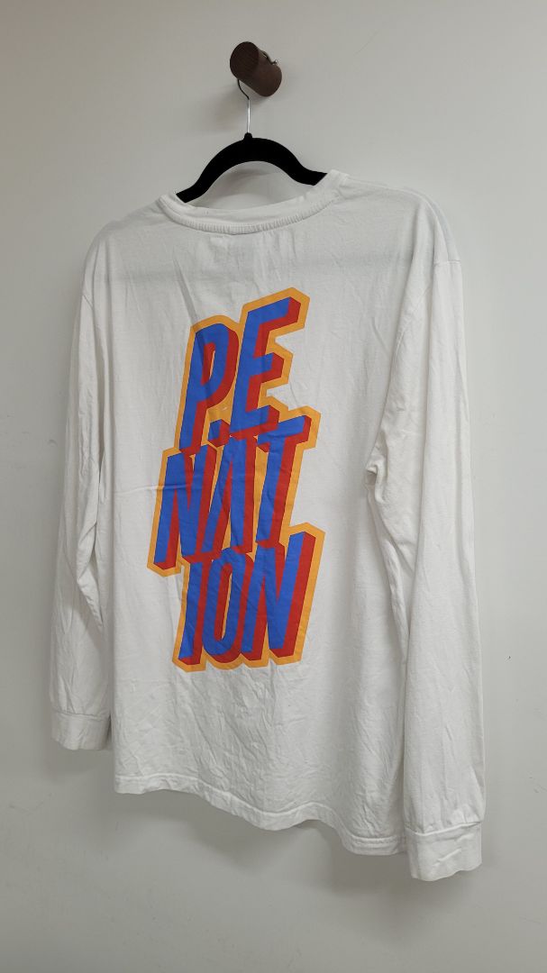 White P.E Nation Long Sleeve Top, M