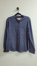 blue,orange Andrea Moore Long Sleeve Top, 12