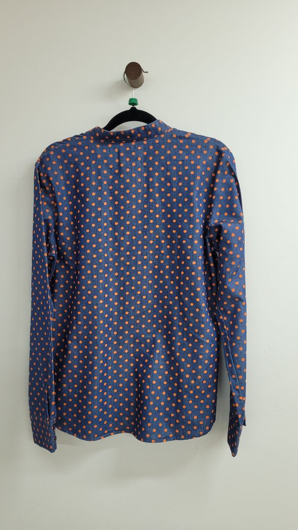 blue,orange Andrea Moore Long Sleeve Top, 12