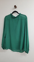Green Blank space Long Sleeve Top, 12