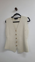 cream Zara Short Sleeve Top, L