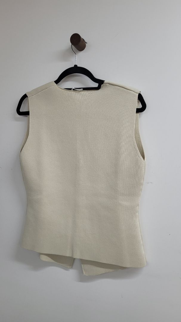 cream Zara Short Sleeve Top, L