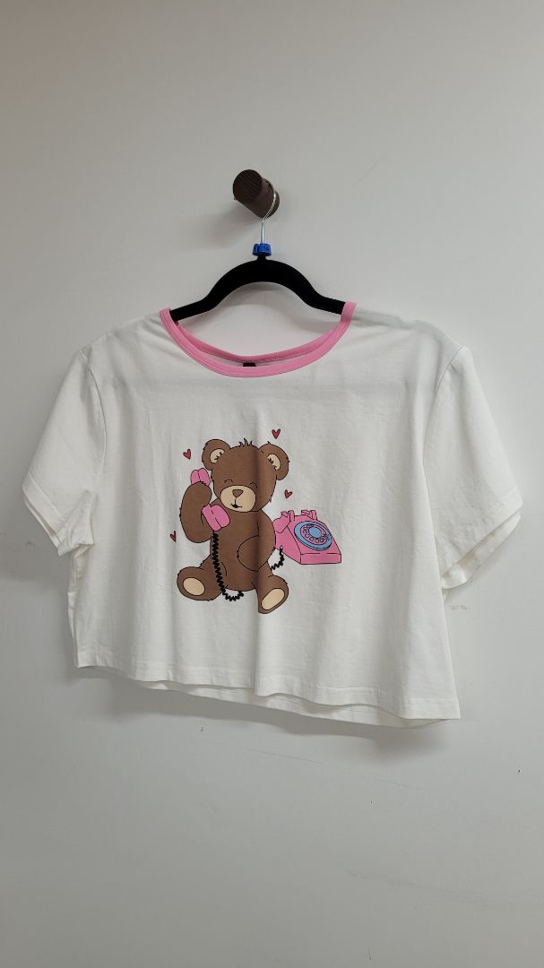 White pink Dangerfield Short Sleeve Top, 14