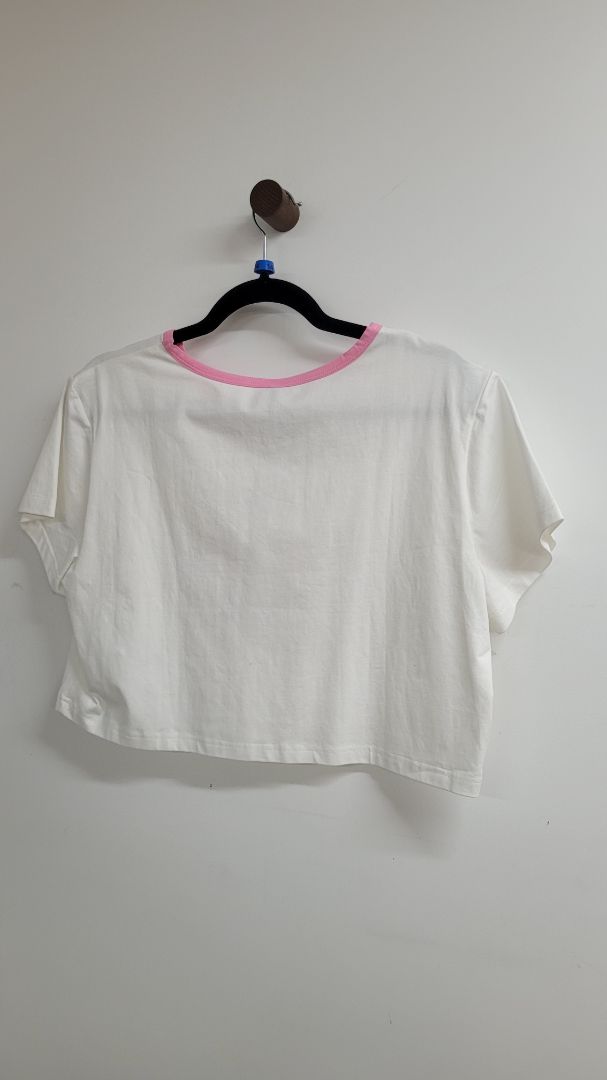 White pink Dangerfield Short Sleeve Top, 14