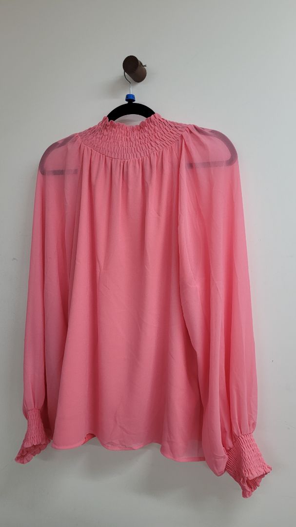 Pink Pretty Basic Long Sleeve Top, L