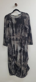 Grey black Megan Salmon Dress, 10
