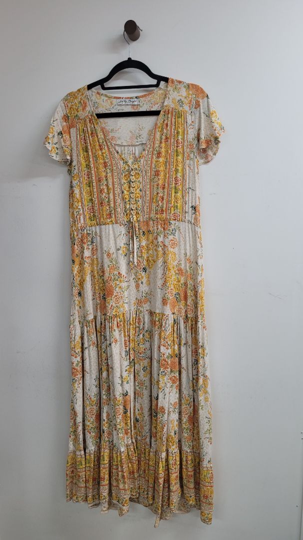 Yellow white Salty Bright Dress, 10