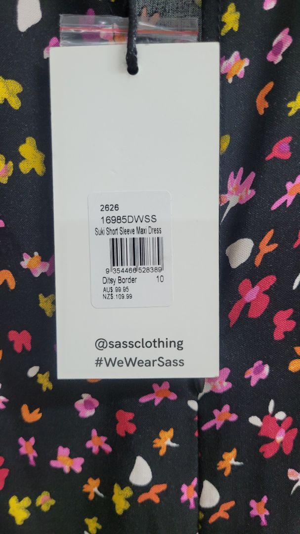 Black purple Sass Dress, 10