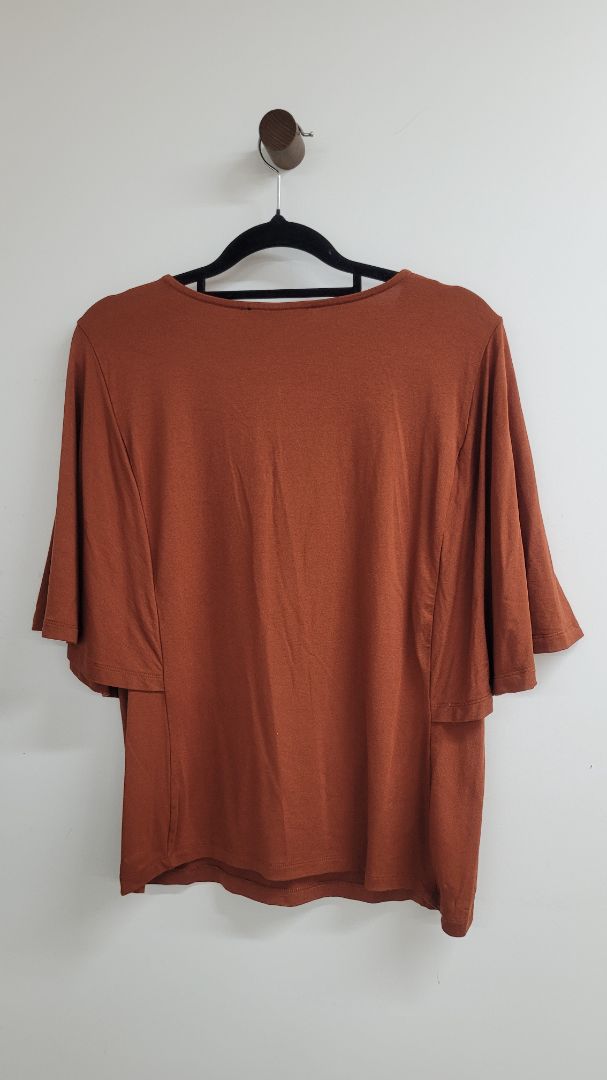 Brown stitch ministry Short Sleeve Top, XS