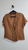 Brown Repertoire Short Sleeve Top, 10