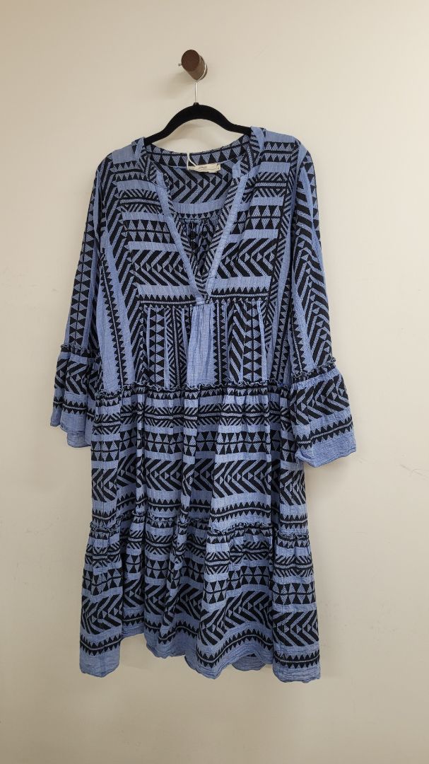 Blue and black Devotion Twins Dress, S