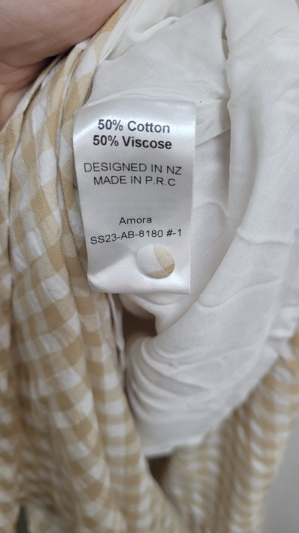 Yellow and white Among the brave Dress, 12