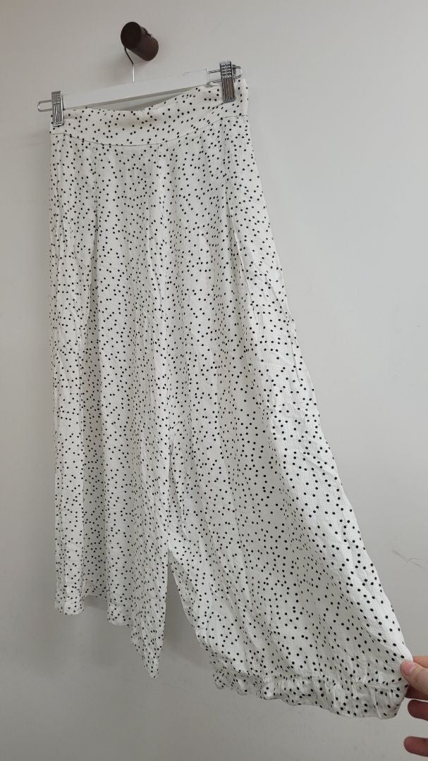 White with black spots Bec & Bridge Pants, AU6