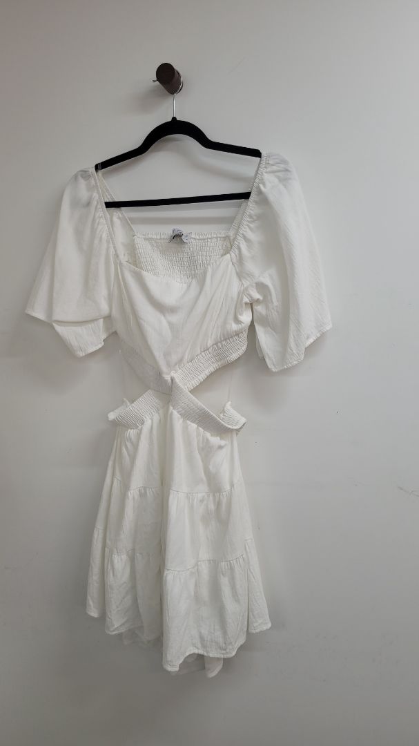 White Petal + Pup Dress, L