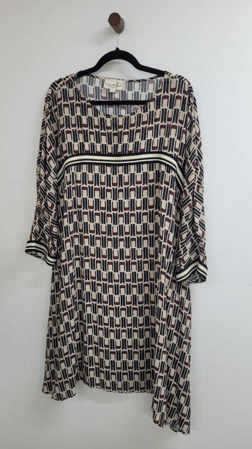 Beige navy red Trelise cooper Dress, M