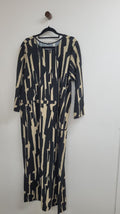 Black and cream Nyne Dress, 12