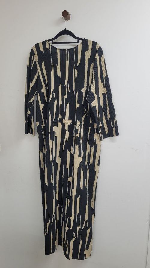 Black and cream Nyne Dress, 12