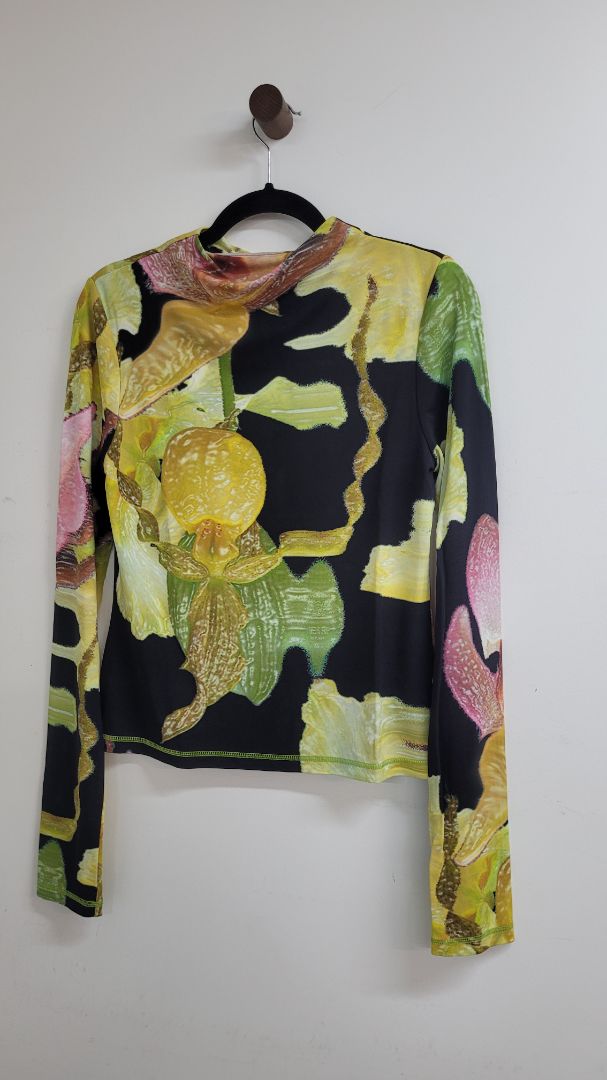 Black yellow Sass & Bide Long Sleeve Top, M