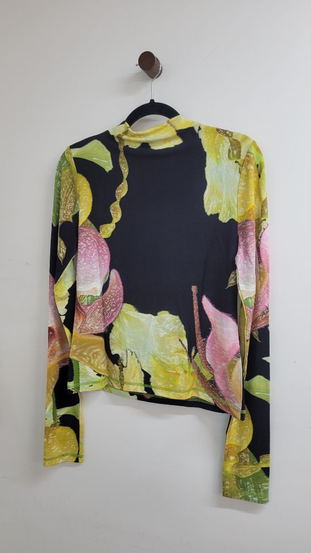 Black yellow Sass & Bide Long Sleeve Top, M
