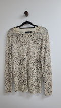Leopard Cable Jumper, S