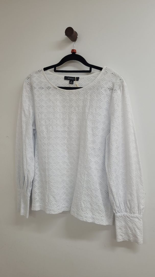 White Repertoire Long Sleeve Top, 10