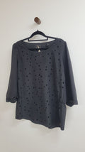 Black Maison Scotch Short Sleeve Top, 2