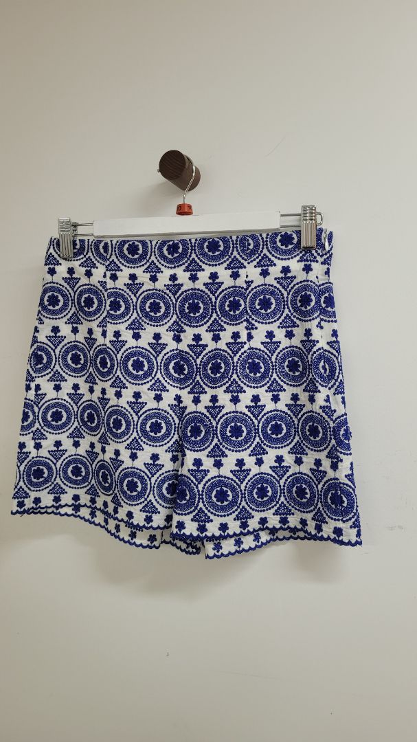 Blue and white Zara Shorts, S
