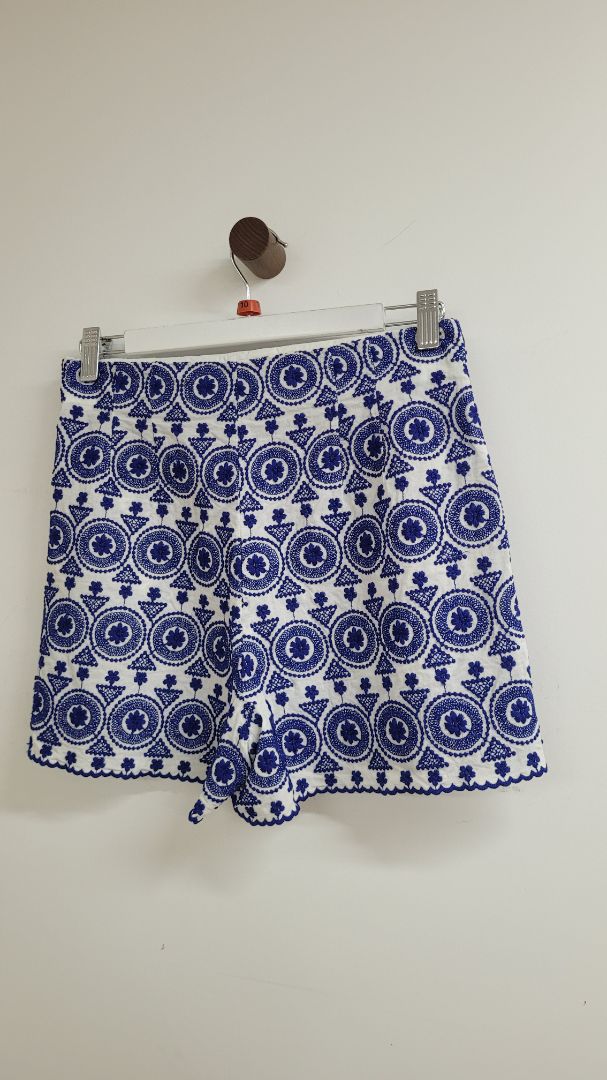 Blue and white Zara Shorts, S
