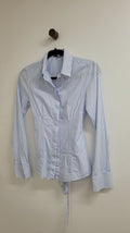 Blue and white stripes Marella Shirt, XS