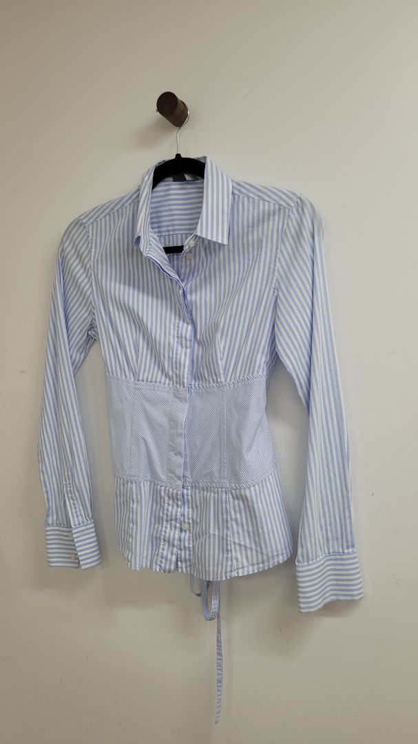 Blue and white stripes Marella Shirt, XS
