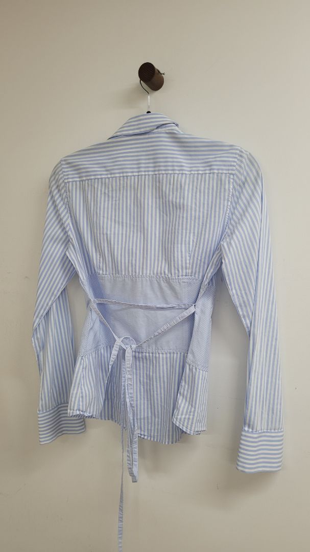 Blue and white stripes Marella Shirt, XS