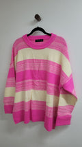 Pink and cream chloe moon Jumper, S