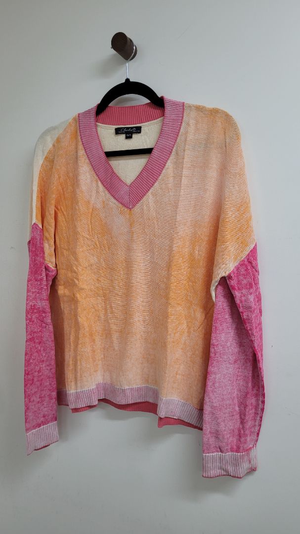 Orange and pink Charlie b Long Sleeve Top, XL