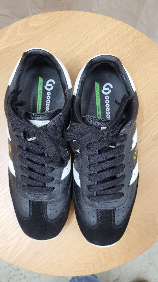 Black and white Goodsole Shoes, 37