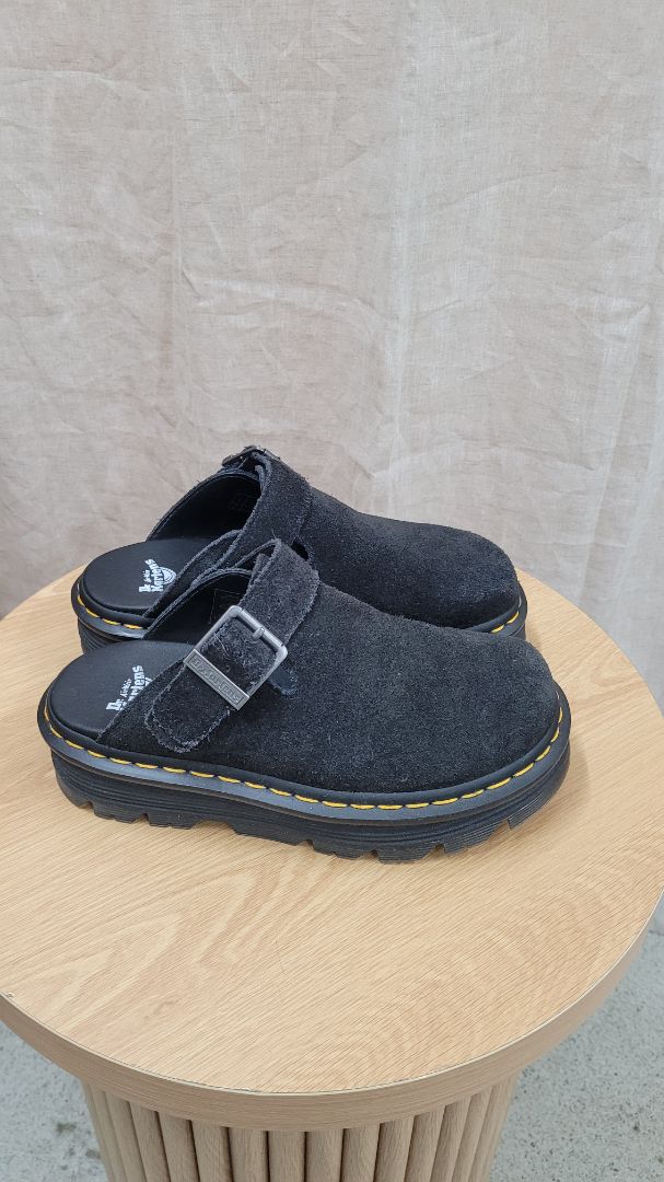 Black Dr marten Leather mules, 37