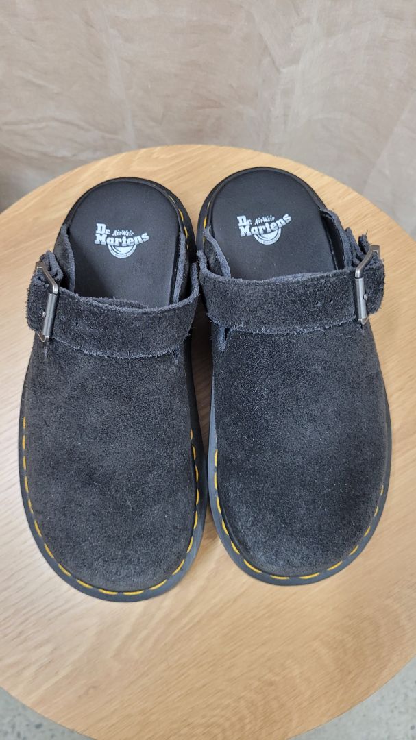 Black Dr marten Leather mules, 37