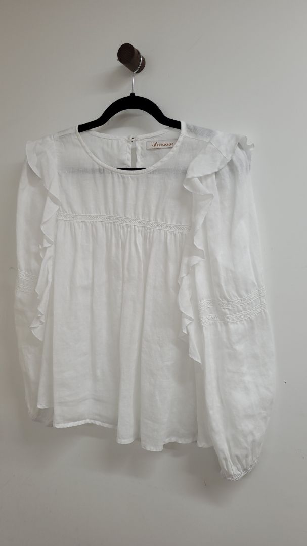 White Isle of mine Long Sleeve Top, s/m