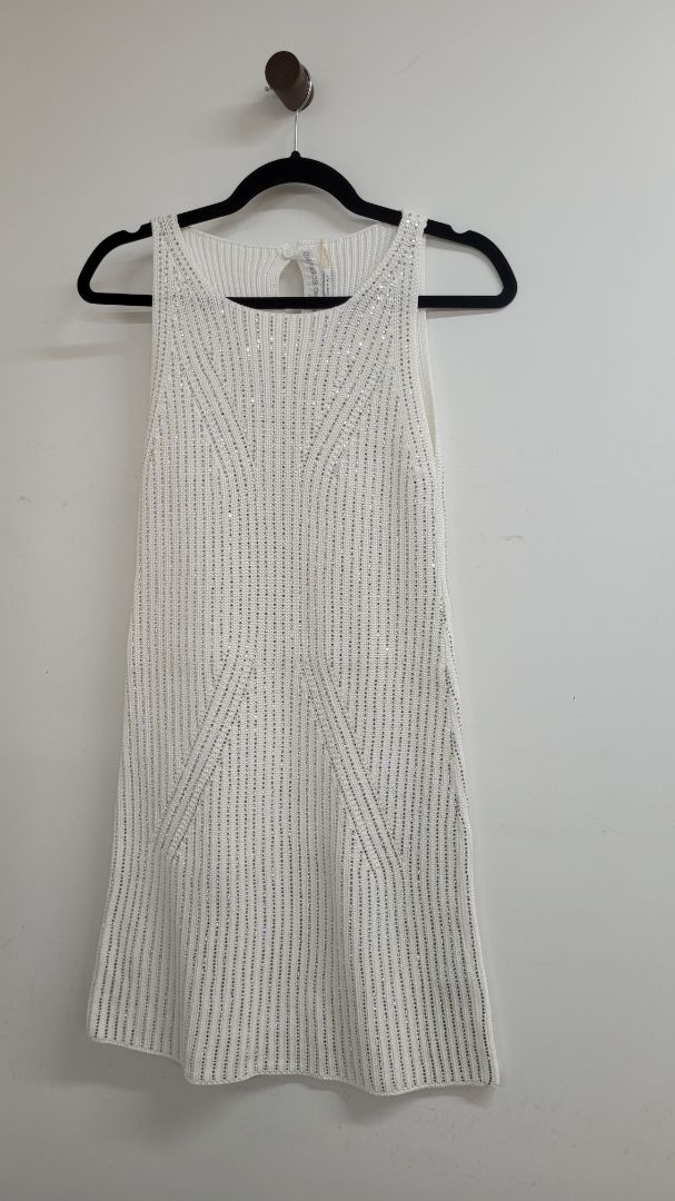 White with silver Ermanno Scervino Dress, XS