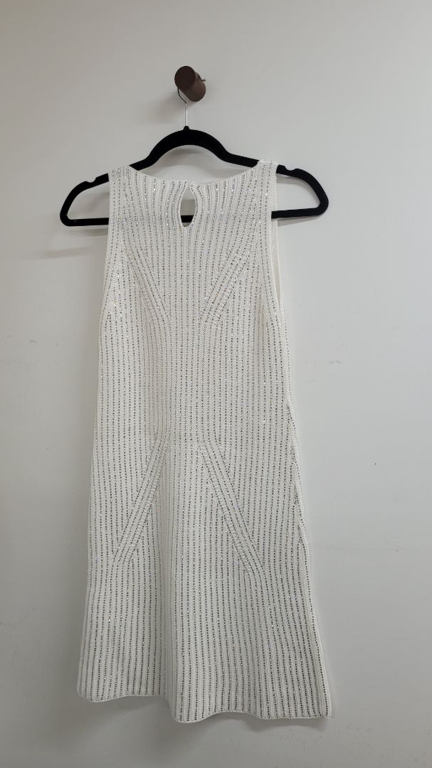 White with silver Ermanno Scervino Dress, XS