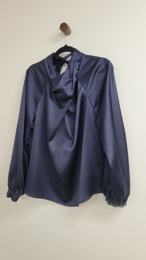 Navy Sunny Girl Long Sleeve Top, 12