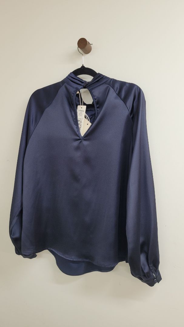 Navy Sunny Girl Long Sleeve Top, 12