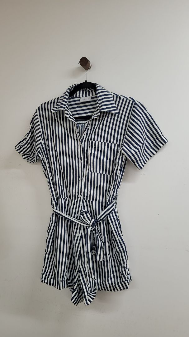 Blue and white Rue Stiic Playsuit, M
