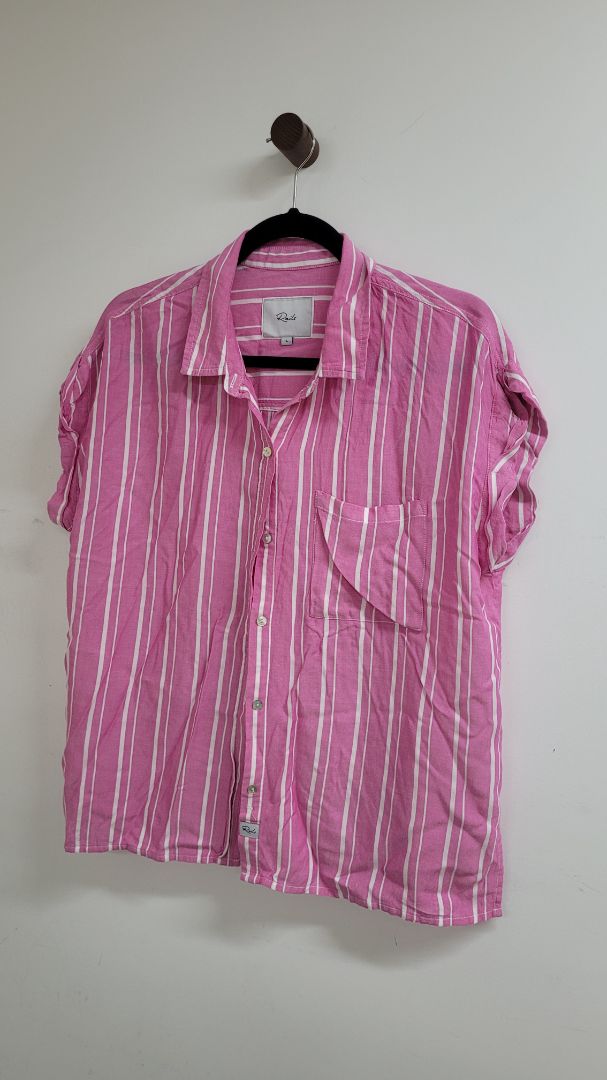 Pink Rails Short Sleeve Top, L