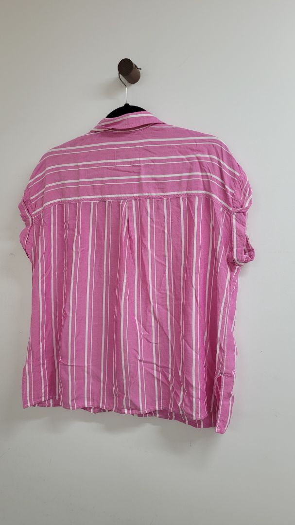 Pink Rails Short Sleeve Top, L