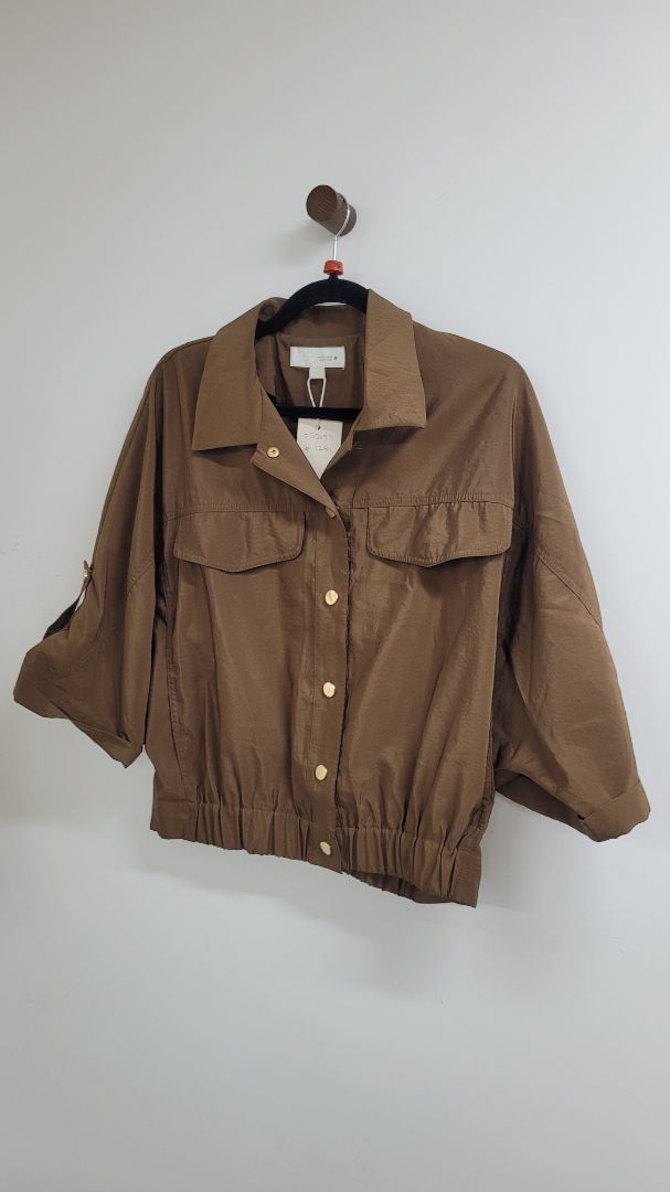 brown Zara Short Sleeve Top, S