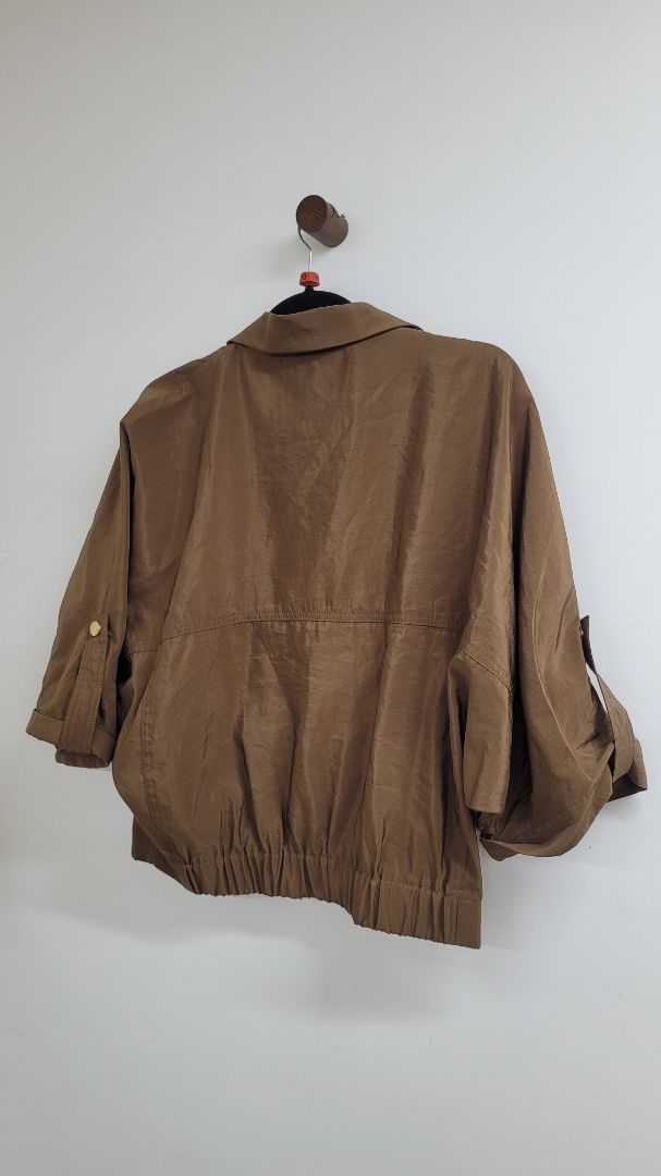 brown Zara Short Sleeve Top, S