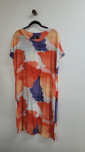 Orange white Marco polo Dress, 14