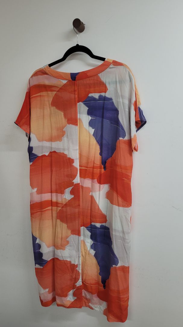 Orange white Marco polo Dress, 14