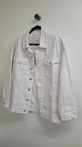 White silver Caitlin Crisp Denim, L