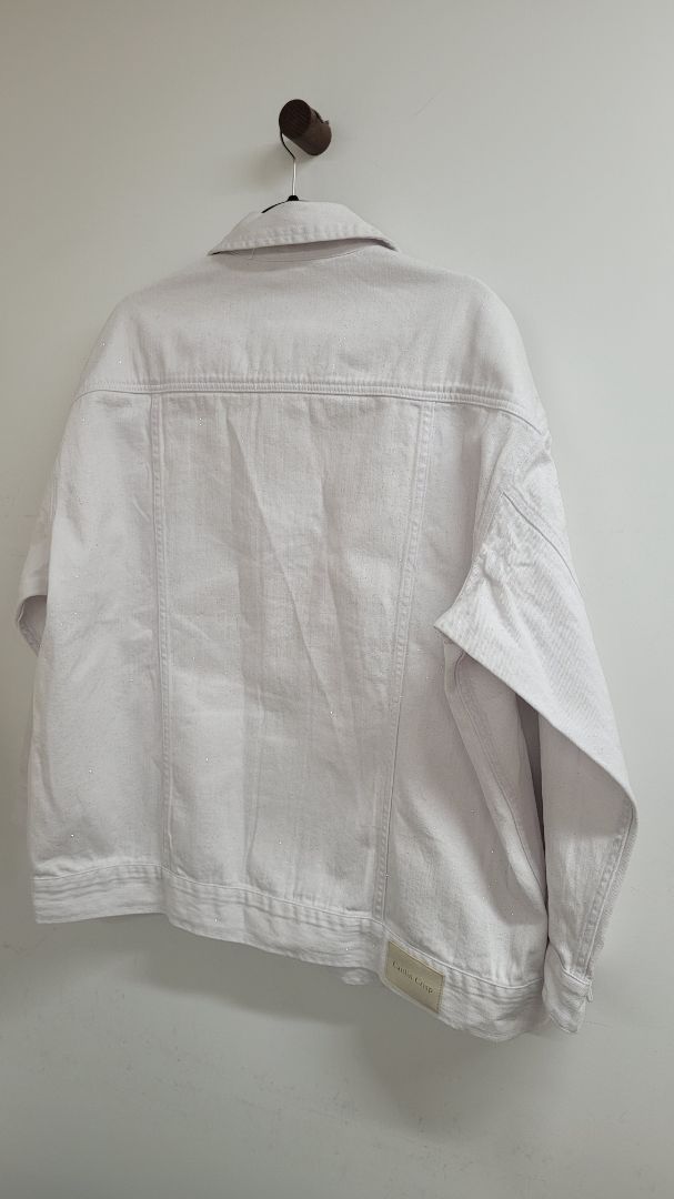 White silver Caitlin Crisp Denim, L
